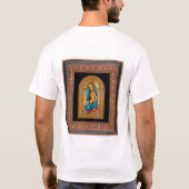 Botticelli (1445-1510) Madonna & Child Enthroned C T-Shirt (Rückseite)