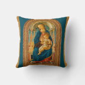 Botticelli (1445-1510) Madonna & Child Enthroned Kissen (Rückseite)