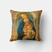 Botticelli (1445-1510) Madonna & Child Enthroned Kissen (Rückseite)