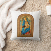 Botticelli (1445-1510) Madonna & Child Enthroned Kissen (Decke)