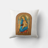 Botticelli (1445-1510) Madonna & Child Enthroned Kissen (Rückseite)