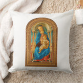 Botticelli (1445-1510) Madonna & Child Enthroned Kissen (Decke)