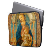 Botticelli (1445-1510) Madonna & Child Enthroned Laptopschutzhülle (Vorderseite Links)