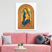Botticelli (1445-1510) Madonna & Child Enthroned Leinwanddruck (Insitu (Wohnzimmer))