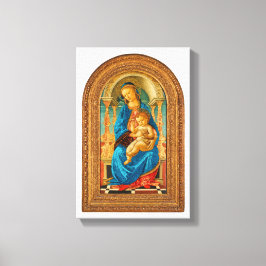 Botticelli (1445-1510) Madonna & Child Enthroned Leinwanddruck