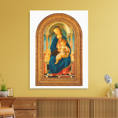 Botticelli (1445-1510) Madonna & Child Enthroned Leinwanddruck (Insitu (Wohnzimmer))