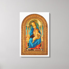 Botticelli (1445-1510) Madonna & Child Enthroned Leinwanddruck