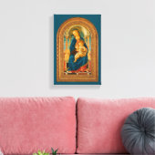 Botticelli (1445-1510) Madonna & Child Enthroned Leinwanddruck (Insitu (Wohnzimmer))