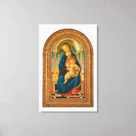 Botticelli (1445-1510) Madonna & Child Enthroned Leinwanddruck