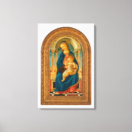 Botticelli (1445-1510) Madonna & Child Enthroned Leinwanddruck