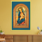 Botticelli (1445-1510) Madonna & Child Enthroned Leinwanddruck (Insitu (Wohnzimmer))