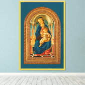 Botticelli (1445-1510) Madonna & Child Enthroned Leinwanddruck (Insitu (Holzboden))