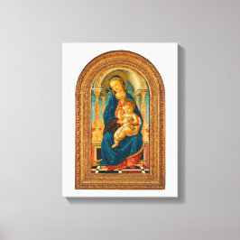 Botticelli (1445-1510) Madonna & Child Enthroned Leinwanddruck