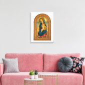 Botticelli (1445-1510) Madonna & Child Enthroned Leinwanddruck (Insitu (Wohnzimmer))