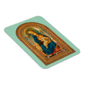 Botticelli (1445-1510) Madonna & Child Enthroned Magnet (Rechte Seite)