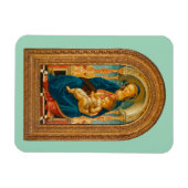 Botticelli (1445-1510) Madonna & Child Enthroned Magnet (Horizontal)