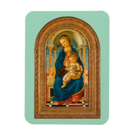 Botticelli (1445-1510) Madonna & Child Enthroned Magnet