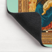 Botticelli (1445-1510) Madonna & Child Enthroned Mousepad (Ecke)