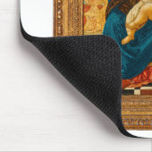 Botticelli (1445-1510) Madonna & Child Enthroned Mousepad (Ecke)