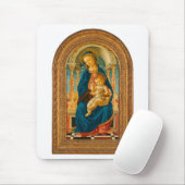 Botticelli (1445-1510) Madonna & Child Enthroned Mousepad (Mit Mouse)