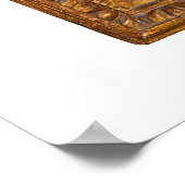 Botticelli (1445-1510) Madonna & Child Enthroned Poster (Ecke)