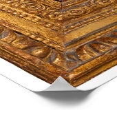 Botticelli (1445-1510) Madonna & Child Enthroned Poster (Ecke)