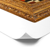 Botticelli (1445-1510) Madonna & Child Enthroned Poster (Ecke)