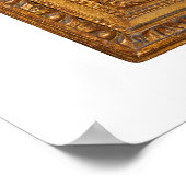 Botticelli (1445-1510) Madonna & Child Enthroned Poster (Ecke)