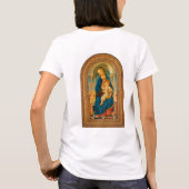 Botticelli (1445-1510) Madonna & Child Enthroned T-Shirt (Rückseite)