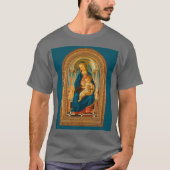 Botticelli (1445-1510) Madonna & Child Enthroned T-Shirt (Vorderseite)