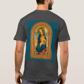 Botticelli (1445-1510) Madonna & Child Enthroned T-Shirt (Rückseite)