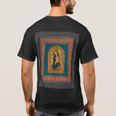 Botticelli (1445-1510) Madonna & Child Enthroned T-Shirt (Rückseite)