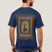 Botticelli (1445-1510) Madonna & Child Enthroned T-Shirt (Rückseite)