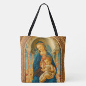 Botticelli (1445-1510) Madonna & Child Enthroned Tasche (Rückseite)