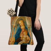 Botticelli (1445-1510) Madonna & Child Enthroned Tasche (Von Nahem)