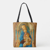 Botticelli (1445-1510) Madonna & Child Enthroned Tasche (Rückseite)