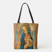 Botticelli (1445-1510) Madonna & Child Enthroned Tasche (Rückseite)