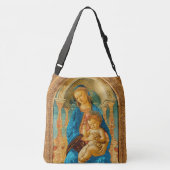 Botticelli (1445-1510) Madonna & Child Enthroned Tragetaschen Mit Langen Trägern (Rückseite)