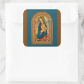Botticelli 1445-1510 quadratischer aufkleber (Tasche)