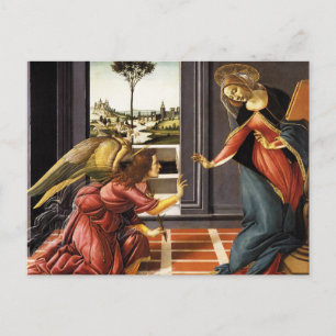 Botticelli Ankündigung Postkarte