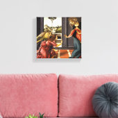 Botticelli Annunciation Leinwanddruck (Insitu (Wohnzimmer))
