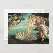 Botticelli - Birth of Venus Postkarte (Vorne/Hinten)