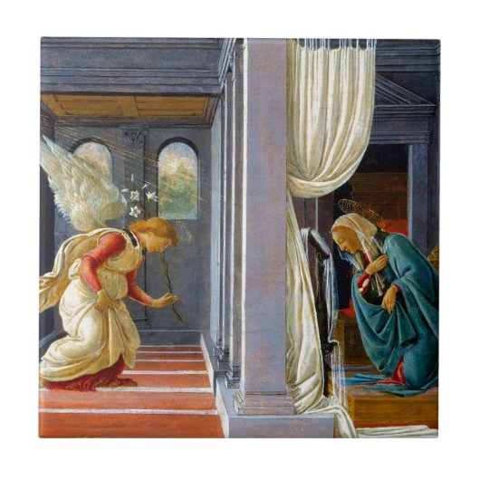 Botticelli Die Ankündigung Fliese (Vorderseite)