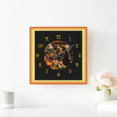 Botticelli ~ Die Bewunderung des christlichen Kind Quadratische Wanduhr (Zuhause)