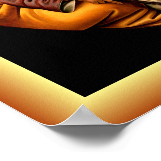 Botticelli: Die Bewunderung des christlichen Kinde Poster (Ecke)