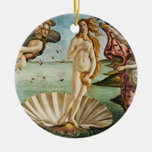 BOTTICELLI - Die Geburt der Venus 1483 Keramikornament (Vorne)