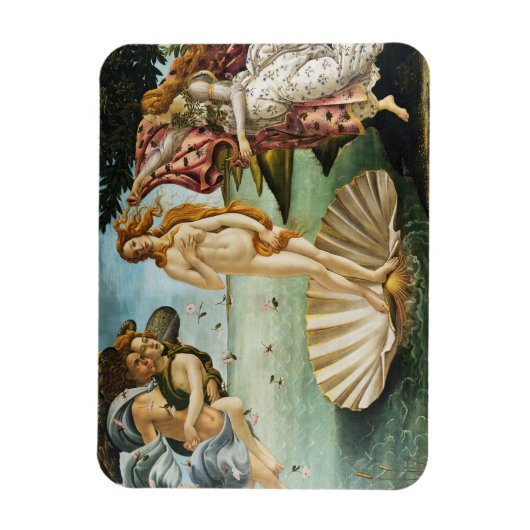 BOTTICELLI - Die Geburt der Venus 1483 Magnet (Vertikal)