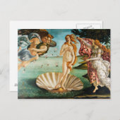 BOTTICELLI - Die Geburt der Venus 1483 Postkarte (Vorne/Hinten)