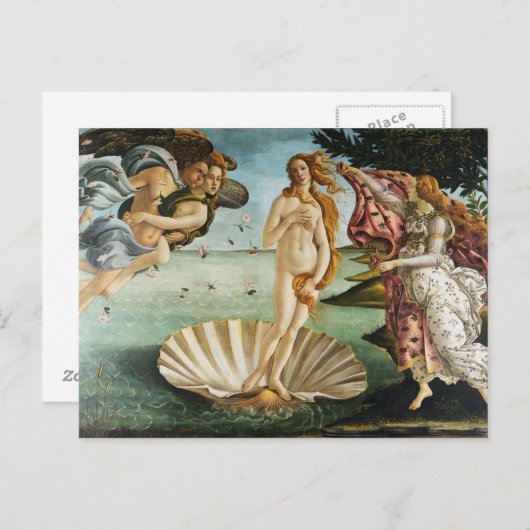 BOTTICELLI - Die Geburt der Venus 1483 Postkarte (Vorne/Hinten)
