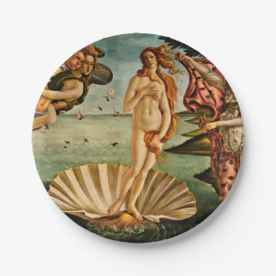 Botticelli - die Geburt der Venus Pappteller
